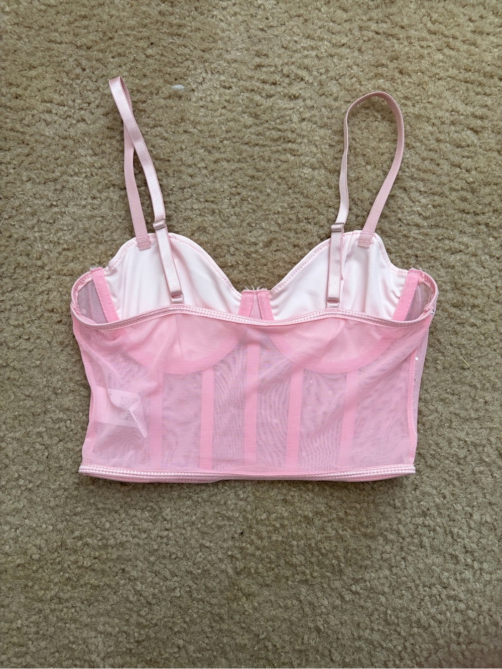 SHEIN Pink Corset Top - Picture 2 of 3